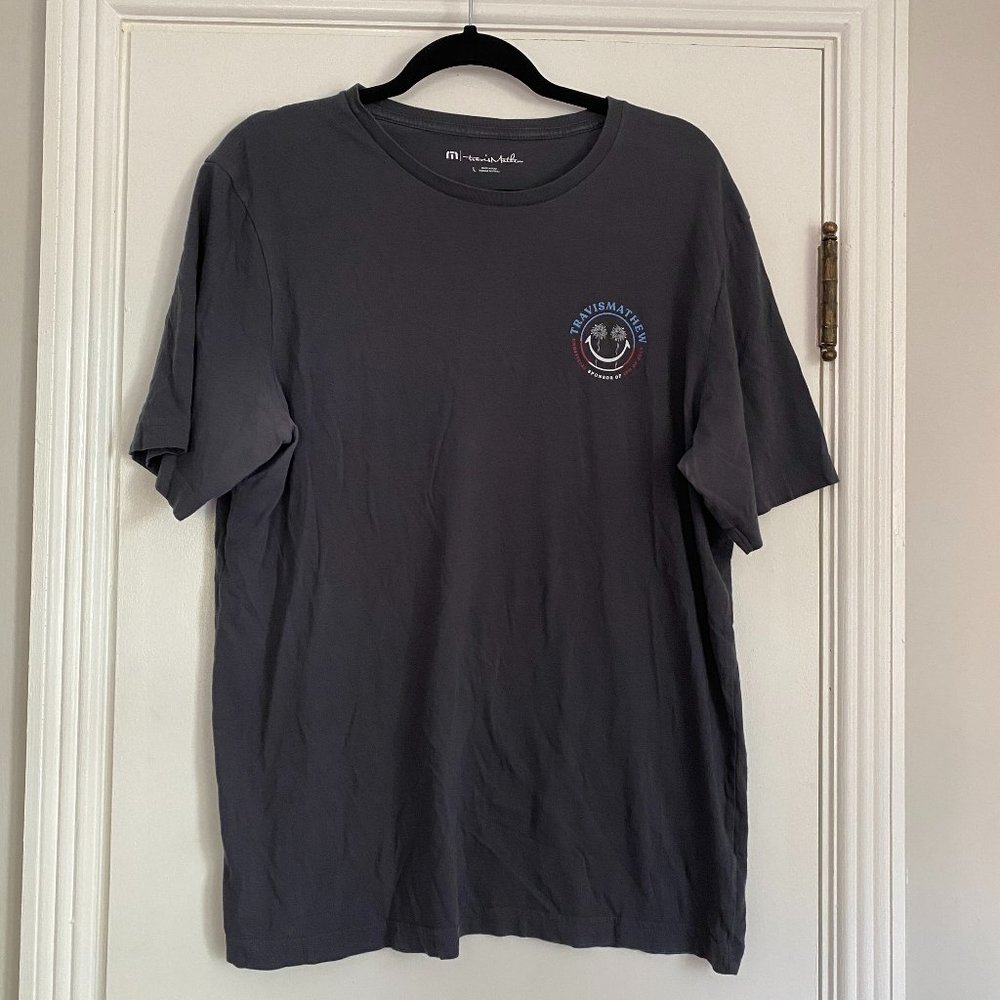 Travis Mathew Men's Party Boss Mens Golf T-Shirt Patriotic Size L - Picture 1 of 6